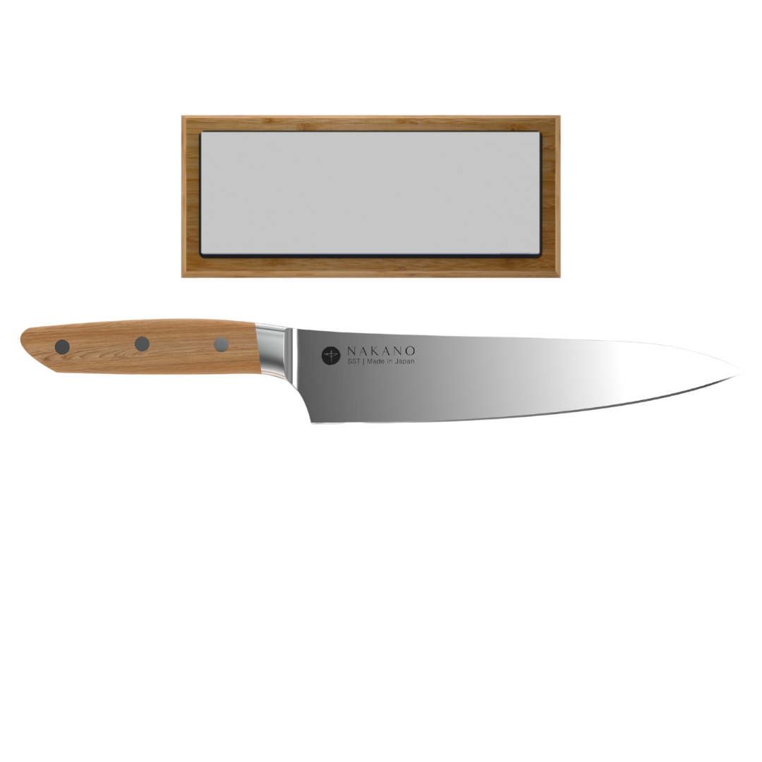 Mito Chef Knife + Whetstone Nakano Knives