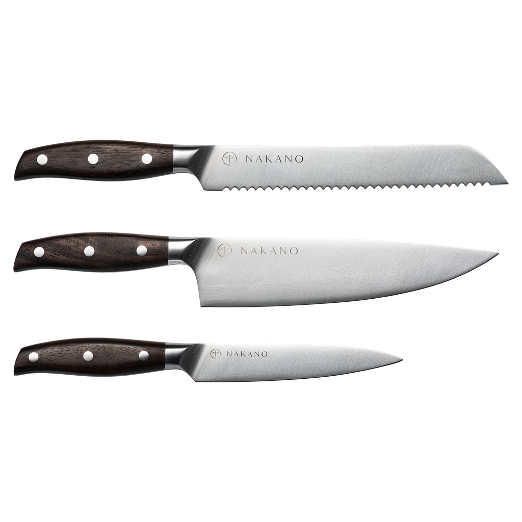 Nakano Paring Knife Set 3 Pieces Kitchen Knives Petty Utility 