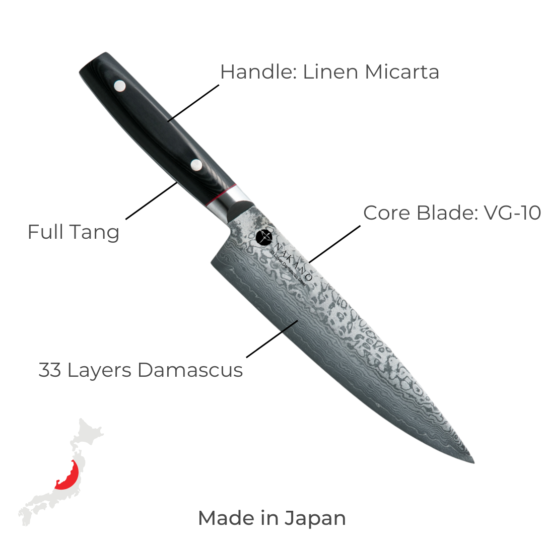 Micarta Chef Knife Nakano Knives