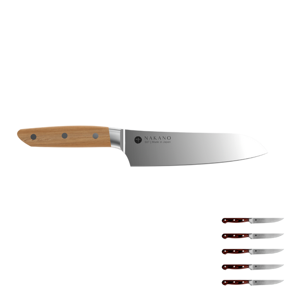 Mito Santoku Knife + Steak Knife Set